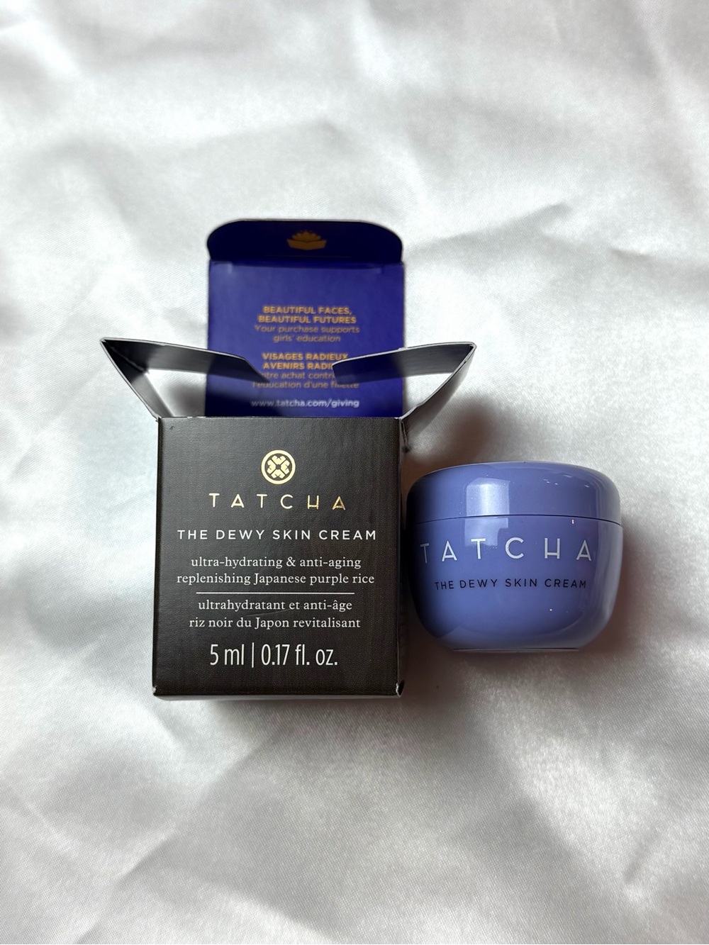 TATCHA The Dewy Skin Cream Travel Size 5ml/0.17oz Deep Hydration Plump Radiant